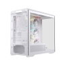 Einarex Zenith ZM800 RGB Boîtier Mini-Tower Blanc avec Verre Trempé
