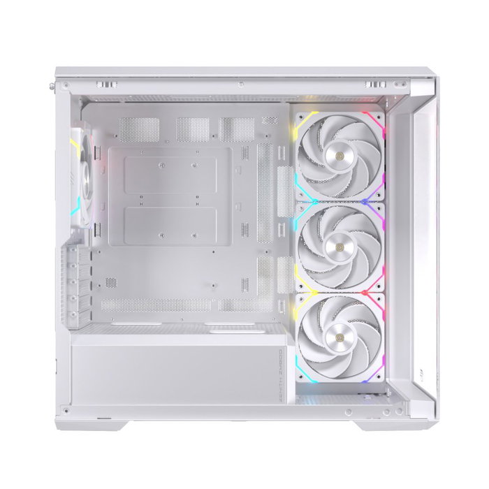 Einarex Zenith ZM800 RGB Boîtier Mini-Tower Blanc avec Verre Trempé