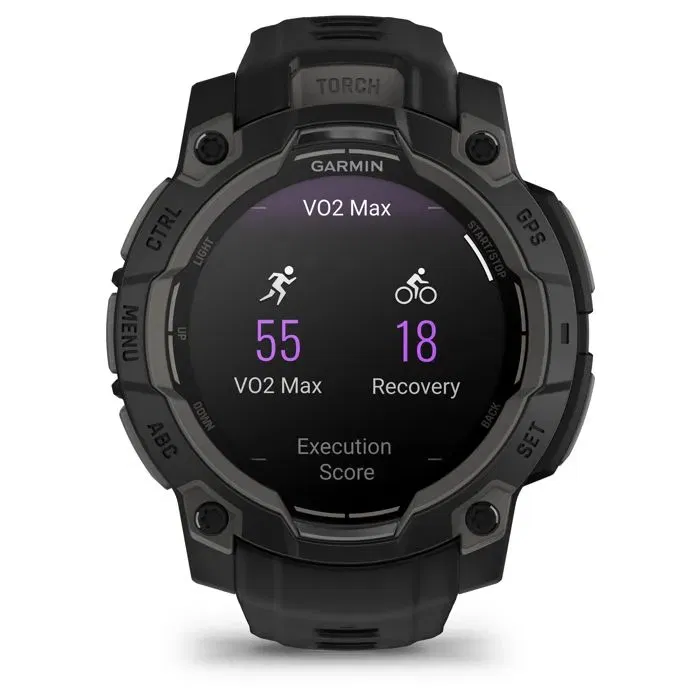 Garmin 010-02936-00 Instinct 3 - Montre connectée GPS sportive et outdoor avec boîtier en polymère 45 mm, couleur noire