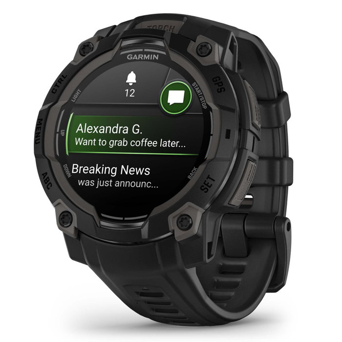 Garmin Instinct 3 AMOLED 45mm Noir