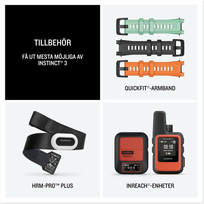 Garmin Instinct 3 45mm Noir AMOLED