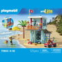 Playmobil Poste de secours & voiturette de plage My Life Vacances à la plage