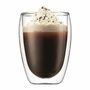 Bodum Set Cafetière à Piston Chambord 1L Gris avec 2 Verres Pavina 0,35L