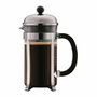 Bodum Set Cafetière à Piston Chambord 1L Gris avec 2 Verres Pavina 0,35L