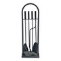 Acessoires de cheminée EDM 85740 Noir Métal Fonte 4 Pièces
