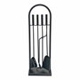 EDM Product Accessoires de cheminée EDM 85740 Noir Métal Fonte 4 Pièces
