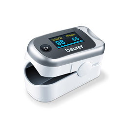 Beurer PO-40 - Pulsioxymètre de Sport pour Altitude - Mesure Saturation Oxygène, Fréquence Cardiaque et Indice de Pulsation