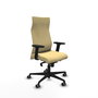 Piqueras Y Crespo Fauteuil Albacete avec mécanisme synchrone, Similicuir Crème