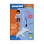 Playmobil Zoo: Set Delfín y Visitante 72091 - Jouet de dauphin et visiteuse avec accessoires - Jeu de construction pour enfant dès 4 ans - Langue: Espagnol