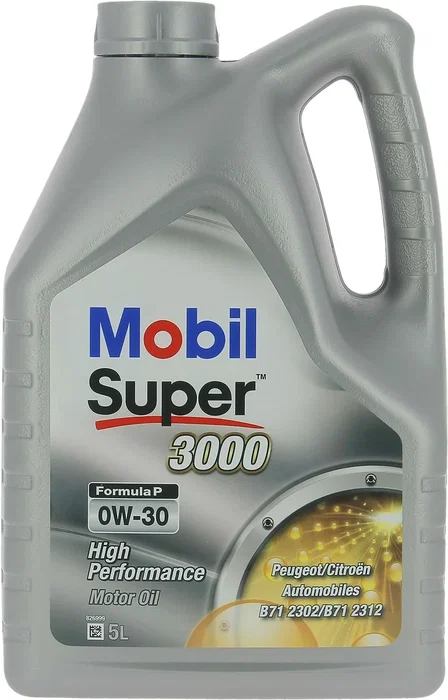 Mobil Huile moteur synthétique Super 3000 Formula-V 0W-30 bidon 5L, haute performance