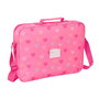 Cartable Benetton Heart Rose 38 x 28 x 6 cm