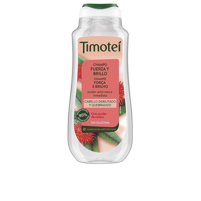 Timotei Shampoing Force et Brillance Huile de Ricin et Coco Cheveux Faibles 300 ml Timotei Shampoing Force et Brillance Huile de Ricin et Coco Cheveux Faibles 300 ml