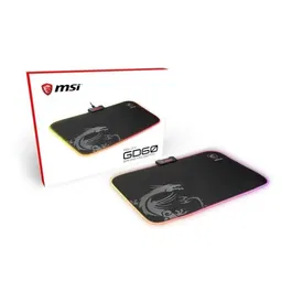 MSI AGILITY GD70 - Tapis de souris gamer en tissu soyeux extra doux avec base antidérapante en caoutchouc - Grande taille