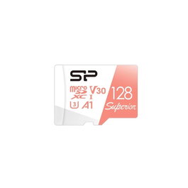 Silicon Power SP128GBSTXDV3V20SP Carte Mémoire Micro SDXC 128 Go Classe 10 V30 A1 UHS-I U3