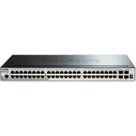 D-Link Switch Géré 48 Ports Gigabit Ethernet L3 + 4 SFP+ 10G Montage Rack 1U Noir