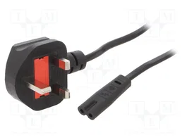 GEMBIRD Câble d'alimentation H03VV-F BS 1363 (G) vers IEC C7 femelle 1,8m