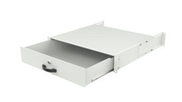 Lanview Module de tiroir 2U verrouillable 19 pouces pour clavier, blanc