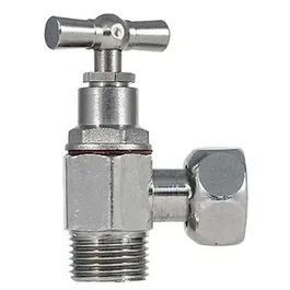 Edouard Rousseau - Robinet d'arrêt équerre en laiton 3/8 mâle/femelle pour réservoir WC à alimentation latérale, pour robinet flotteur