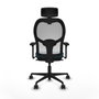 Piqueras y Crespo Chaise de Bureau 3D036N2 Blanc Vert pétrole