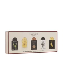 Lattafa Coffret de 5 Eaux de Parfum Unisexes de 20 ml