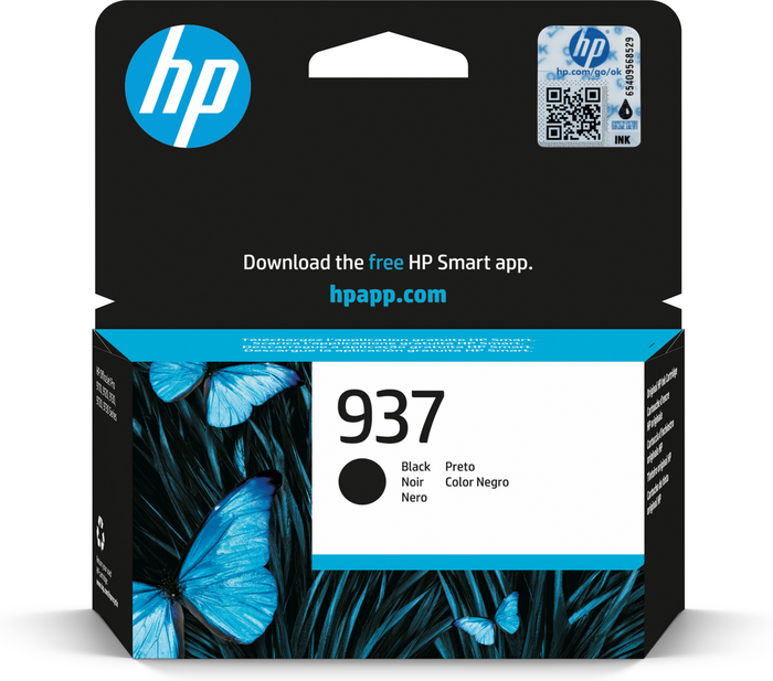 HP 937 Cartouche d'encre noire originale HP 937 Cartouche d'encre noire originale