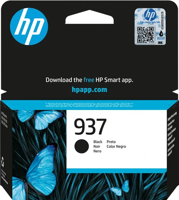 HP 937 Cartouche d'encre noire originale HP 937 Cartouche d'encre noire originale
