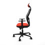 Piqueras y Crespo Chaise de Bureau Jorquera Orange Foncé et Gris