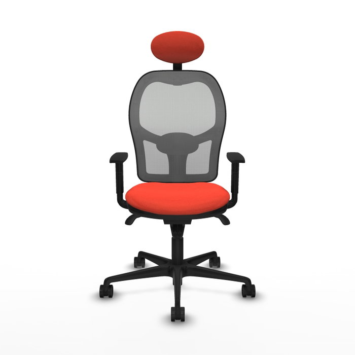 Piqueras y Crespo Chaise de Bureau Jorquera Orange Foncé et Gris Piqueras y Crespo Chaise de Bureau Jorquera Orange Foncé et Gris