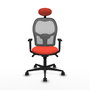 Piqueras y Crespo Chaise de Bureau Jorquera Orange Foncé et Gris