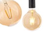 Giftdecor Ampoule LED Vintage E27 4W Lumière Chaude Transparente 12,5 cm (Set de 12)