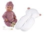 Llorens - Poupée Abril Llorona avec chichonera, corps en tissu 42 cm, émet des sons, langues incluses : espagnol, français, anglais, allemand