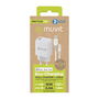 Chargeur mural + Câble USB A vers USB-C Muvit for Change SN-TC170DS1E150A + DC-006 Blanc 12 W