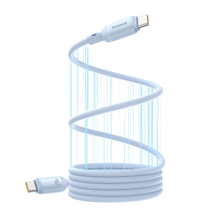 Baseus PicoGo Câble de charge magnétique USB-C 240W 1m, bleu Baseus PicoGo Câble de charge magnétique USB-C 240W 1m, bleu