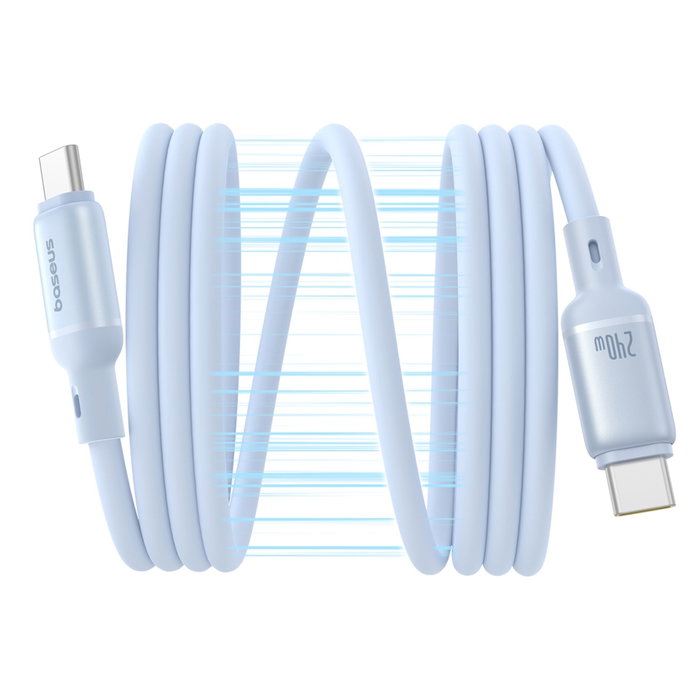 Baseus PicoGo Câble de charge magnétique USB-C 240W 1m, bleu Baseus PicoGo Câble de charge magnétique USB-C 240W 1m, bleu