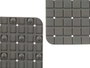 Berilo Tapis de Bain Antidérapant Carreaux Gris 50,3 x 50,3 x 0,7 cm (Set de 6)