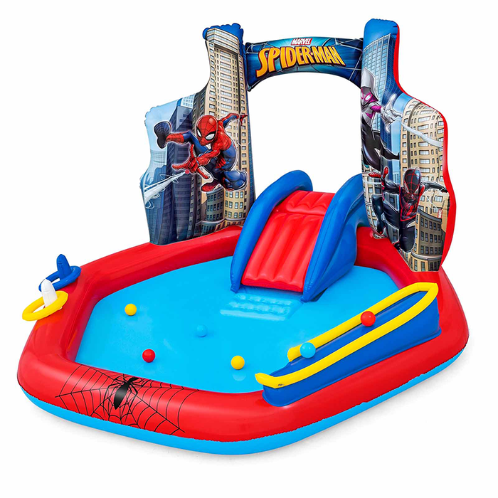 Bestway 98793 Piscine Gonflable Enfants Spiderman 211x206x127 cm Jeux Jardin +2 Ans Bestway 98793 Piscine Gonflable Enfants Spiderman 211x206x127 cm Jeux Jardin +2 Ans