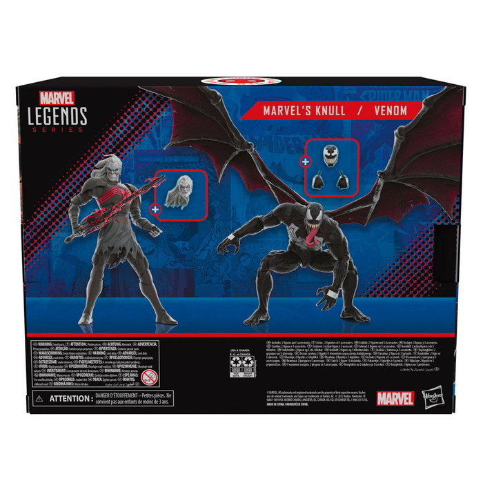 Hasbro Marvel Legends 60th Anniversary - Blister de 2 figurines articulées Knull et Venom King in Black (15 cm avec accessoires) Hasbro Marvel Legends 60th Anniversary - Blister de 2 figurines articulées Knull et Venom King in Black (15 cm avec accessoires)