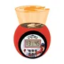 Lexibook Réveil Projecteur Miraculous Ladybug pour Enfant avec Écran LCD, Projection 3 Couleurs au Plafond, Veilleuse et Alarme Snooze