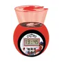Lexibook Réveil Projecteur Miraculous Ladybug pour Enfant avec Écran LCD, Projection 3 Couleurs au Plafond, Veilleuse et Alarme Snooze