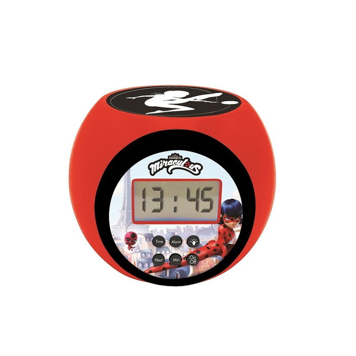 Lexibook Réveil-projecteur Miraculous avec veilleuse Ladybug