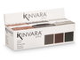 KINVARA Set de 4 sous-verres assortis gris, marron et noir