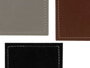 KINVARA Set de 4 sous-verres assortis gris, marron et noir