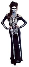 Creaciones Llopis Déguisement Adulte Robe Squelette Sexy Taille L