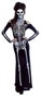 Creaciones Llopis Déguisement Adulte Robe Squelette Sexy Taille L