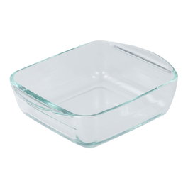 San Ignacio Plat carré en verre borosilicate pour four micro-ondes lave-vaisselle 1 L 19,7 x 16,8 x 5,6 cm