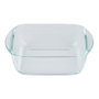 San Ignacio Plat carré en verre borosilicate pour four micro-ondes lave-vaisselle 1 L 19,7 x 16,8 x 5,6 cm
