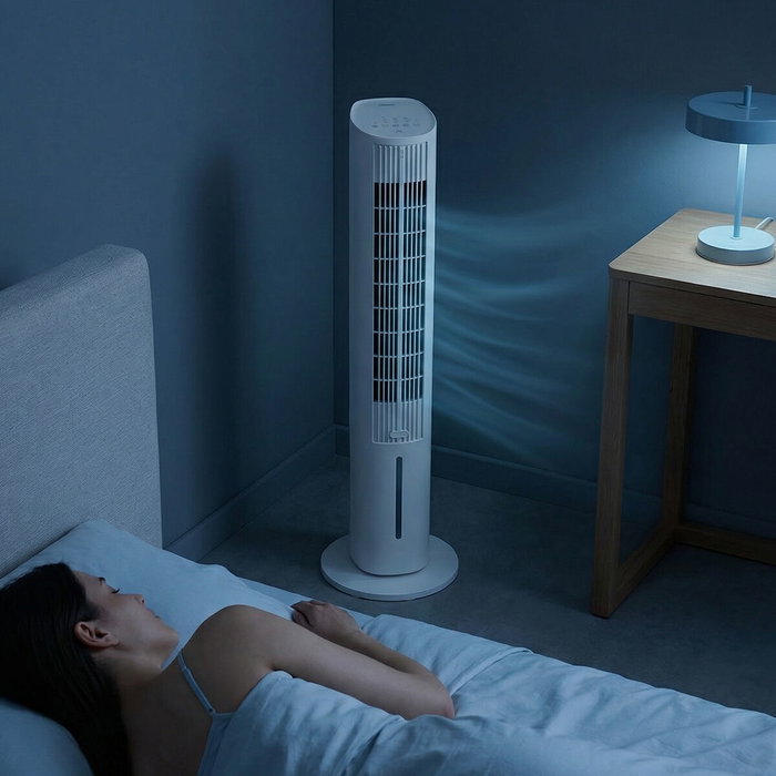 Climatiseur Évaporatif Portable Tour Multifonction avec Télécommande Hushly InnovaGoods