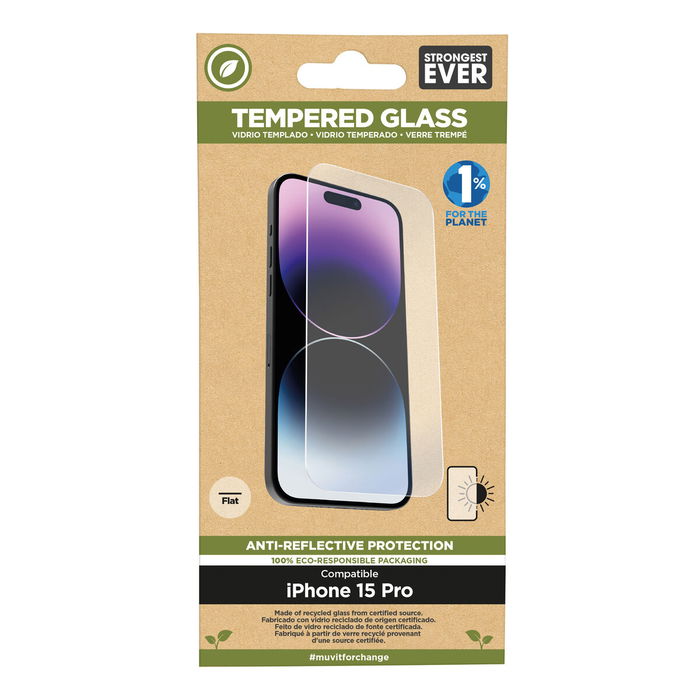 Film Protecteur pour Téléphone Portable Muvit for Change iPhone 15 Pro Film Protecteur pour Téléphone Portable Muvit for Change iPhone 15 Pro