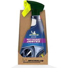 Michelin Nettoyant pour Jantes - Spray Puissant Dégraissant Élimine les Dépôts de Freins et Saletés Incrustées pour Tous Types de Jantes et Enjoliveurs