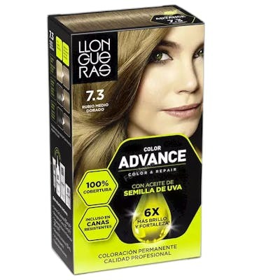 Llongueras COLOR ADVANCE 7,3-rubio medio dorado, Coloration permanente